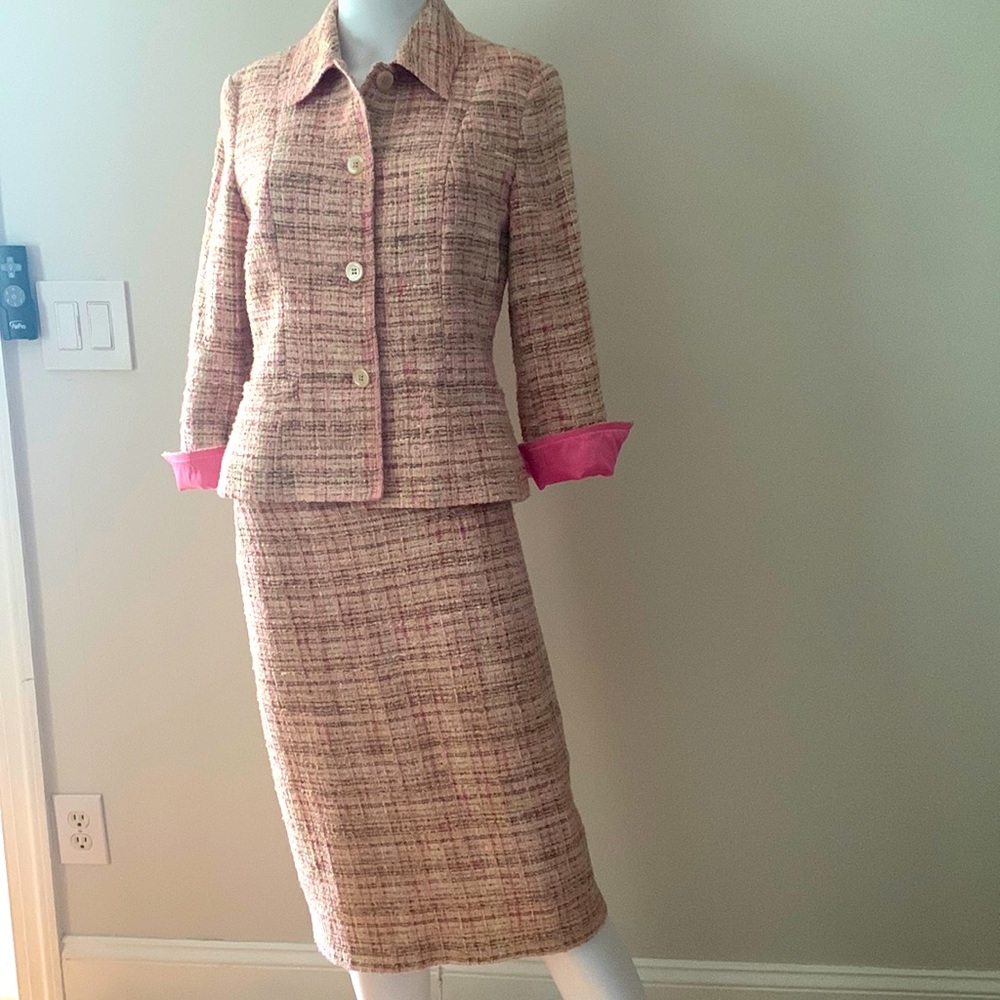 GERARD DAREL VINTAGE MATCHING JACKET AND PENCIL SKIRT, size 36/S